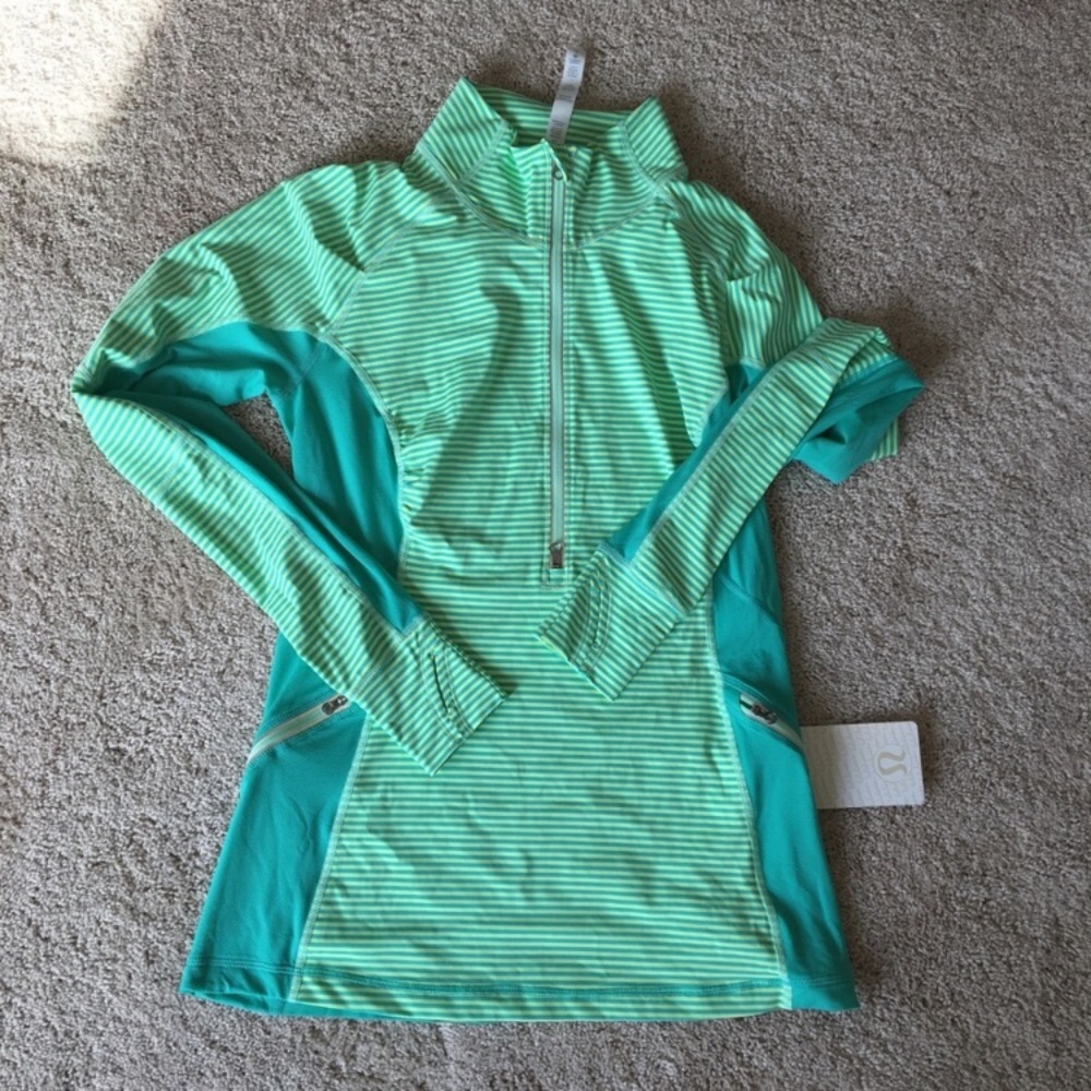 Lululemon Run 1/2 Zip Bali Breeze - Never Worn